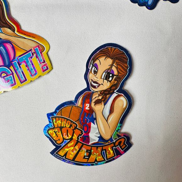 Vintage 2003 Y2k Extreme Hotteez Athletic Sporty, DJ Sticker Set (4) - Picture 6 of 7